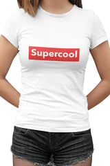 Supercool Beyaz Kadın Tshirt