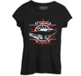 Supernatural - 67 Impala Siyah Kadın Tshirt