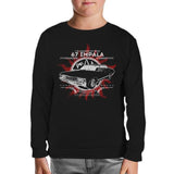 Supernatural - 67 Impala Black Kids Sweatshirt