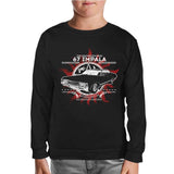 Supernatural - 67 Impala Black Kids Sweatshirt