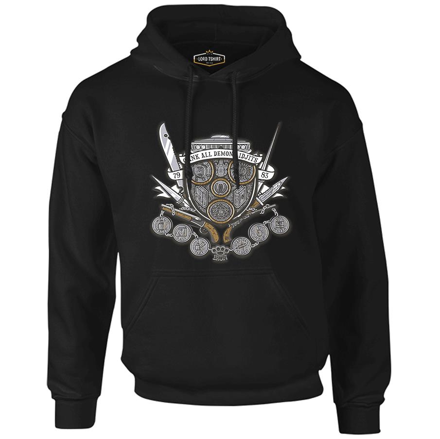 Supernatural - 79/83 Black Men's Zipperless Hoodie