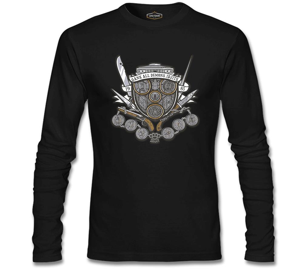 Supernatural - 79/83 Siyah Erkek Sweatshirt