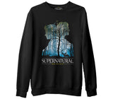 Supernatural - Impala  Siyah Erkek Kalın Sweatshirt
