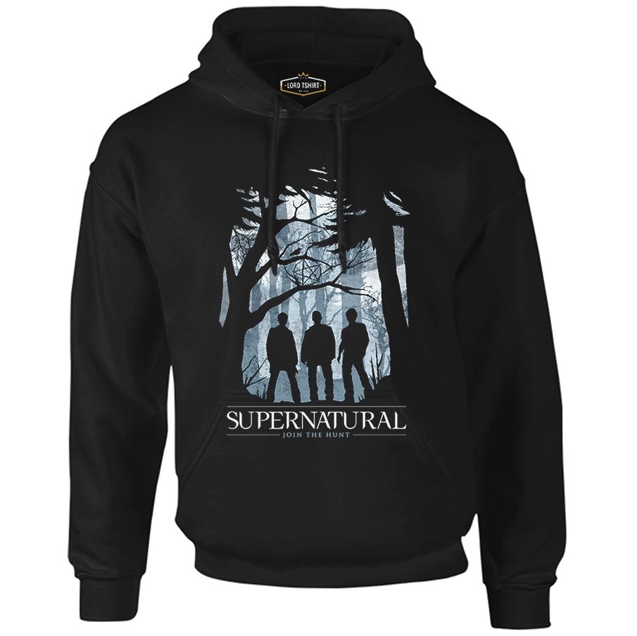 Supernatural - Join the Hunt II Black Men's Zipperless Hoodie