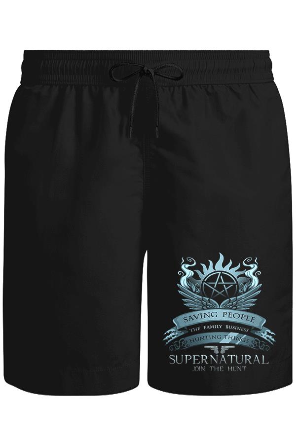 Supernatural - Join the Hunt Unisex Siyah Şort