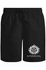 Supernatural Logo Unisex Siyah Şort