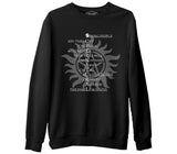 Supernatural - Saving People  Siyah Erkek Kalın Sweatshirt