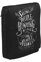 Supernatural - The Family Business Unisex Siyah Postacı Çanta