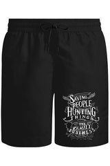 Supernatural - The Family Business Unisex Siyah Şort