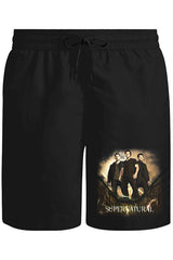 Supernatural Unisex Siyah Şort