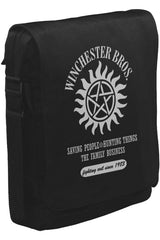 Supernatural - Winchester Bros. Unisex Siyah Postacı Çanta