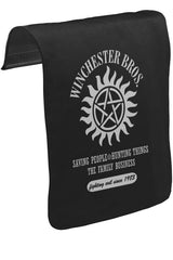Supernatural - Winchester Bros. Unisex Siyah Tak-Çıkar Postacı Çanta Kapağı CK-431