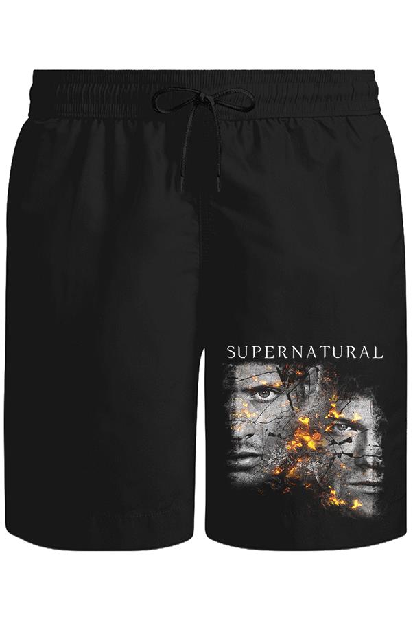Supernatural - Winchester Unisex Siyah Şort