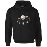 Swing Astronaut Black Men's Zipperless Hoodie