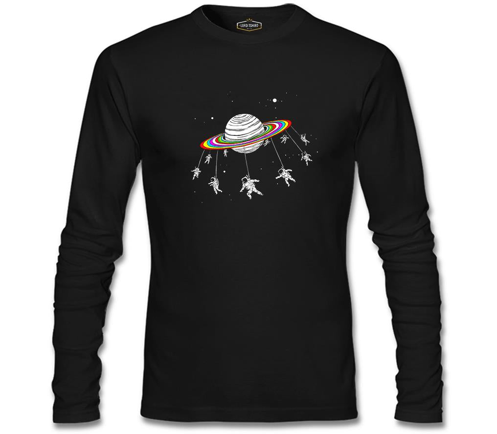 Swing Astronaut Black Men's Sweatshirt