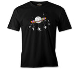 Swing Astronot Siyah Erkek Tshirt
