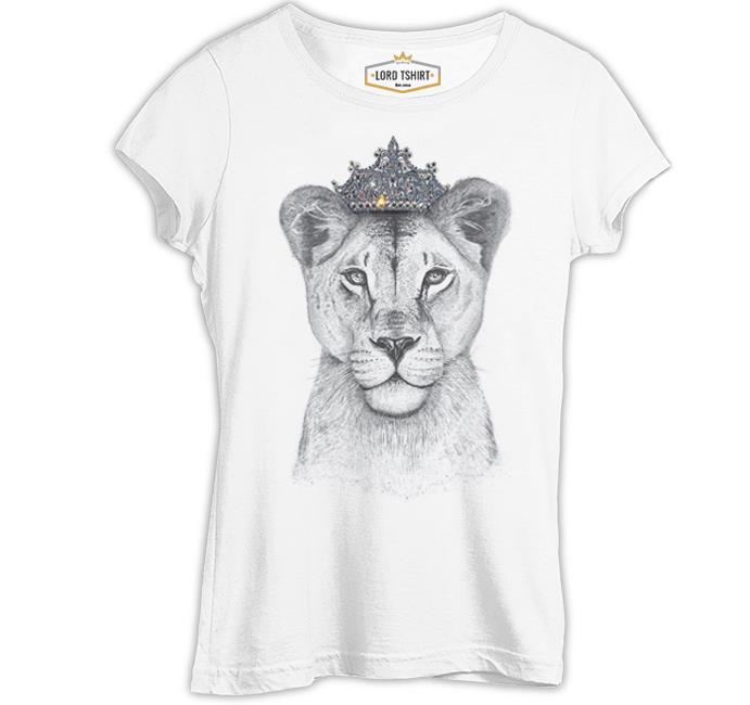 Crown - Lioness White Women's Tshirt