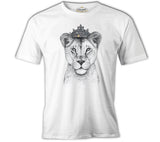 Crown - Lioness White Men's Tshirt
