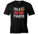 Talk Like a Pirate Cat Black Men's Tshirt