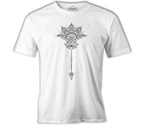 Tattoo - Flower Arrow White Men's T-Shirt