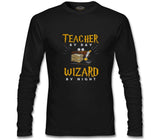 Teacher by Day Teachers' Day Black Men's Sweatshirt