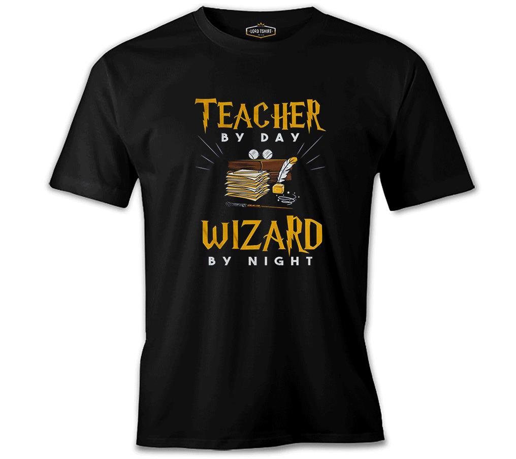 Teacher by Day Öğretmenler Günü Siyah Erkek Tshirt