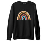 Teacher Rainbow Siyah Erkek Kalın Sweatshirt