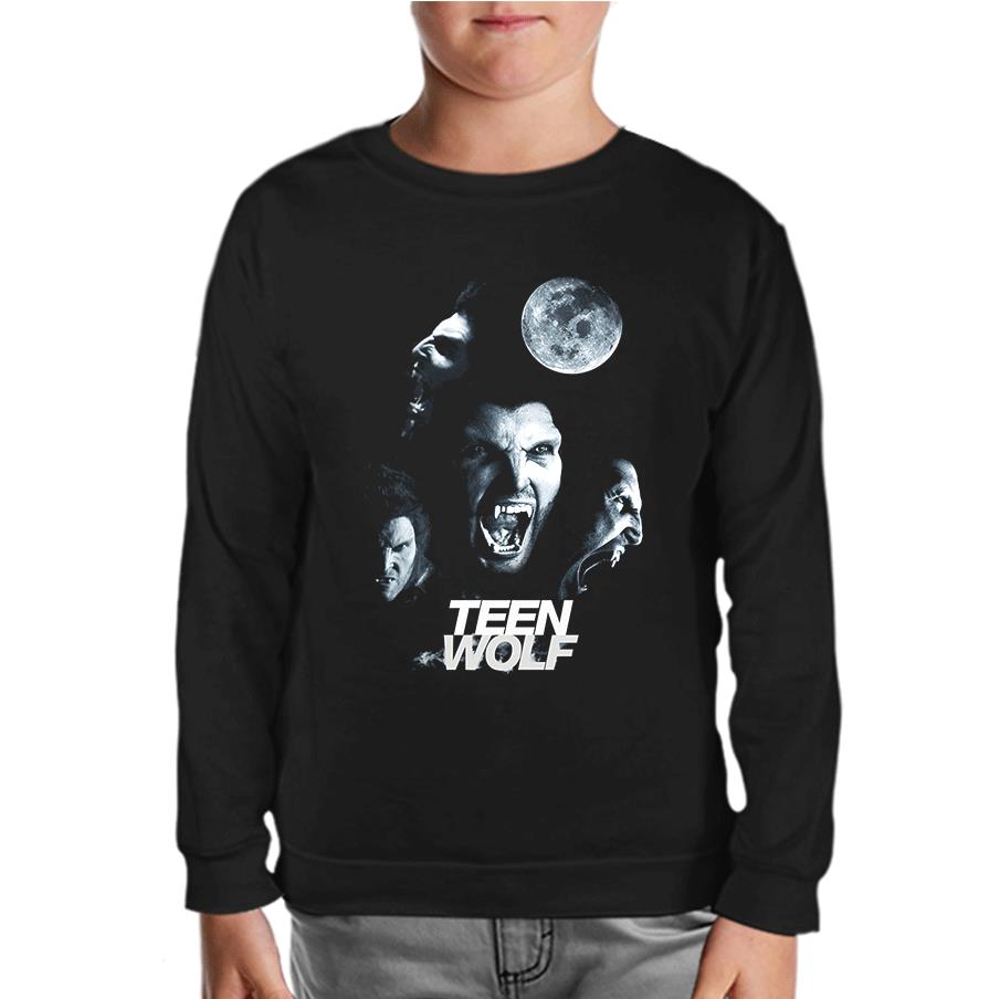 Teen Wolf - Moon Black Kids Sweatshirt