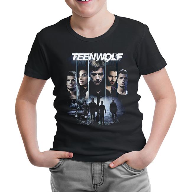 Teen Wolf Siyah Çocuk Tshirt