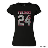 Teen Wolf - Stilinski 24 Siyah Kadın Tshirt