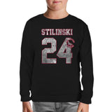 Teen Wolf - Stilinski 24 Siyah Çocuk Sweatshirt