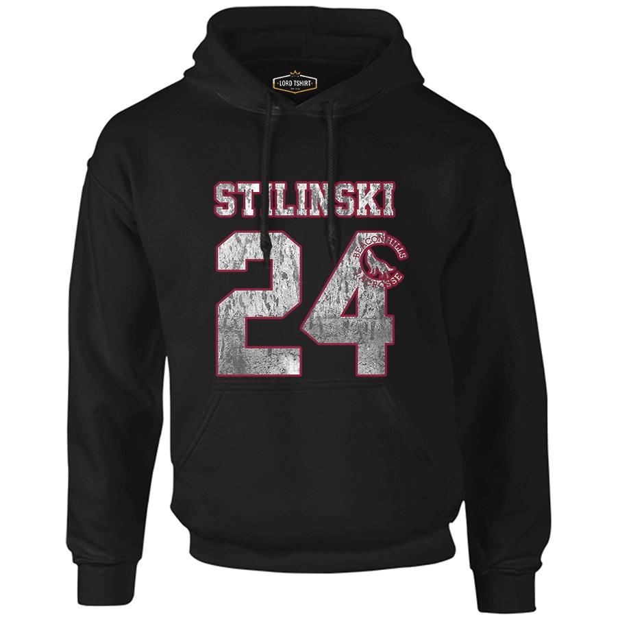 Teen Wolf - Stilinski 24 Black Men's Zipperless Hoodie