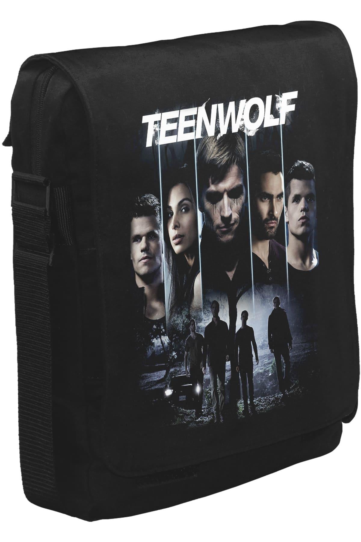 Teen Wolf Unisex Siyah Postacı Çanta