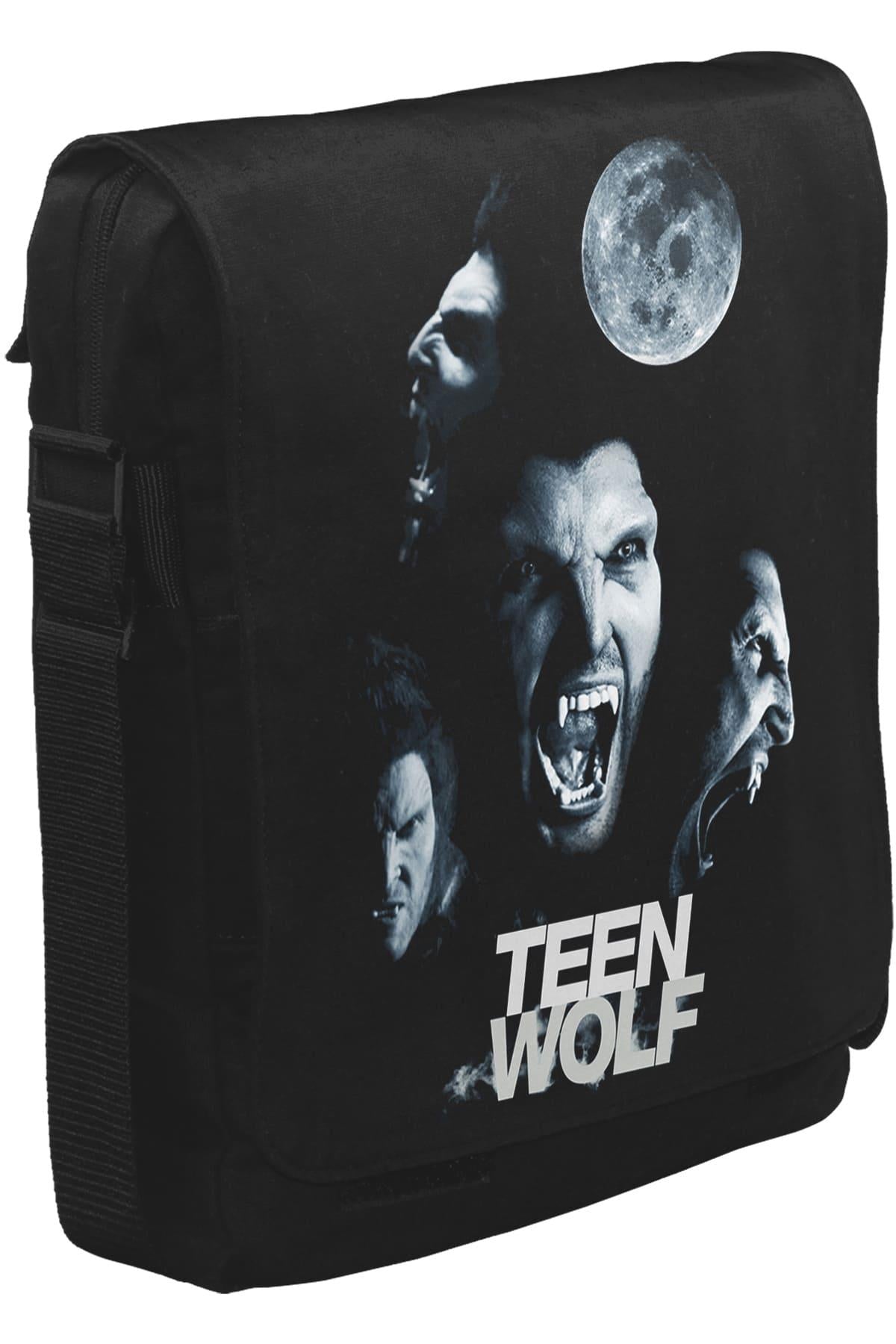 Teen Wolf Unisex Siyah Postacı Çanta