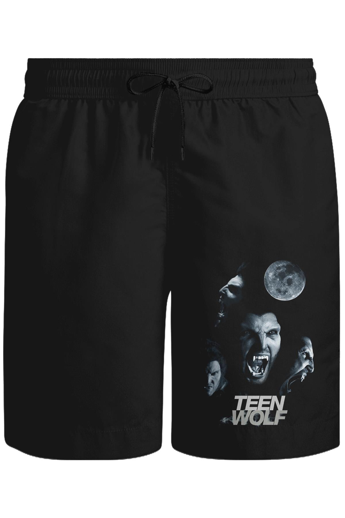 Teen Wolf Unisex Siyah Şort