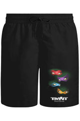 Teenage Mutant Ninja Turtles Unisex Siyah Şort