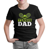 Tenis - Baba Siyah Çocuk Tshirt