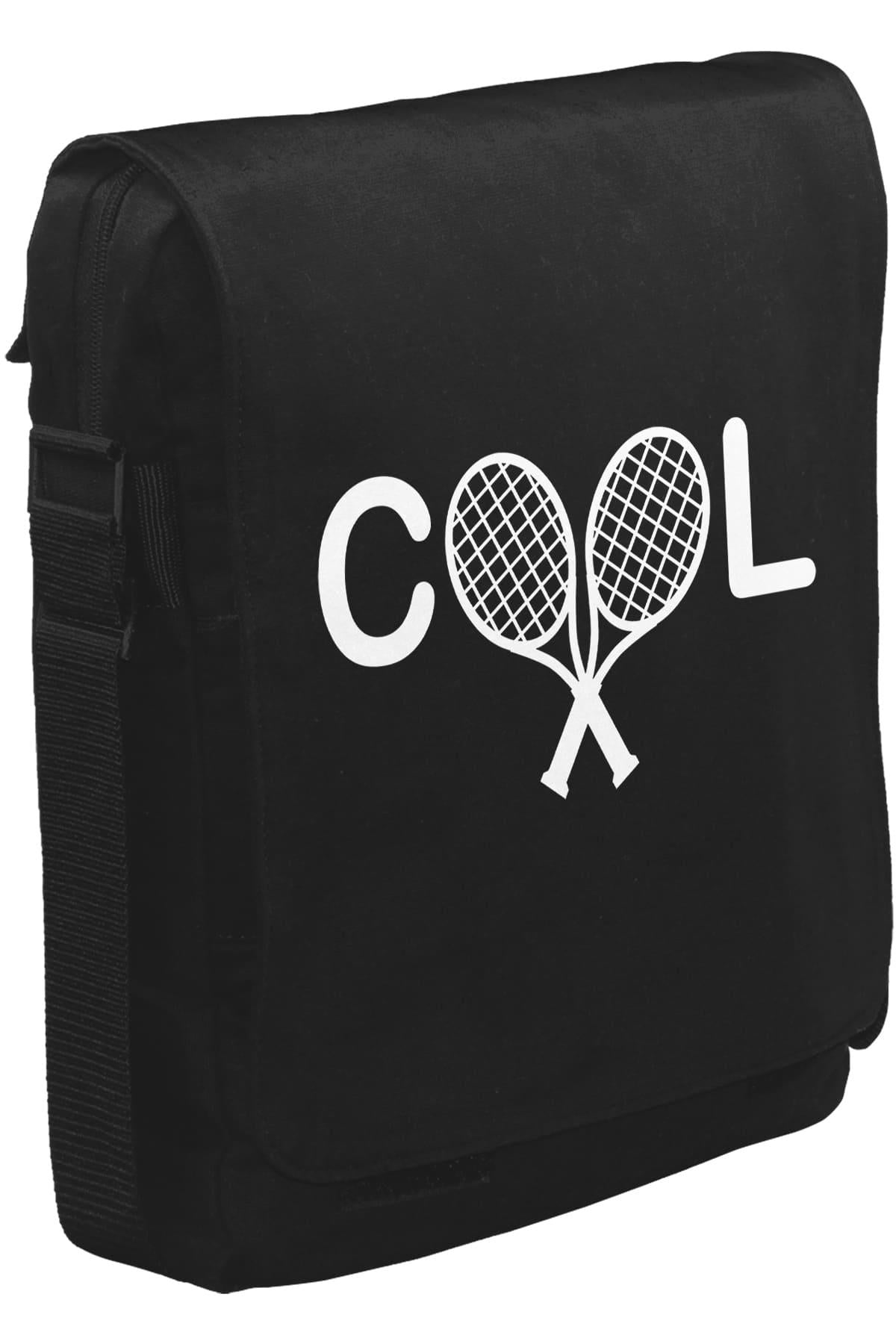 Tenis - Cool Unisex Siyah Postacı Çanta