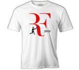Tenis - Federer 2015 Beyaz Erkek Tshirt