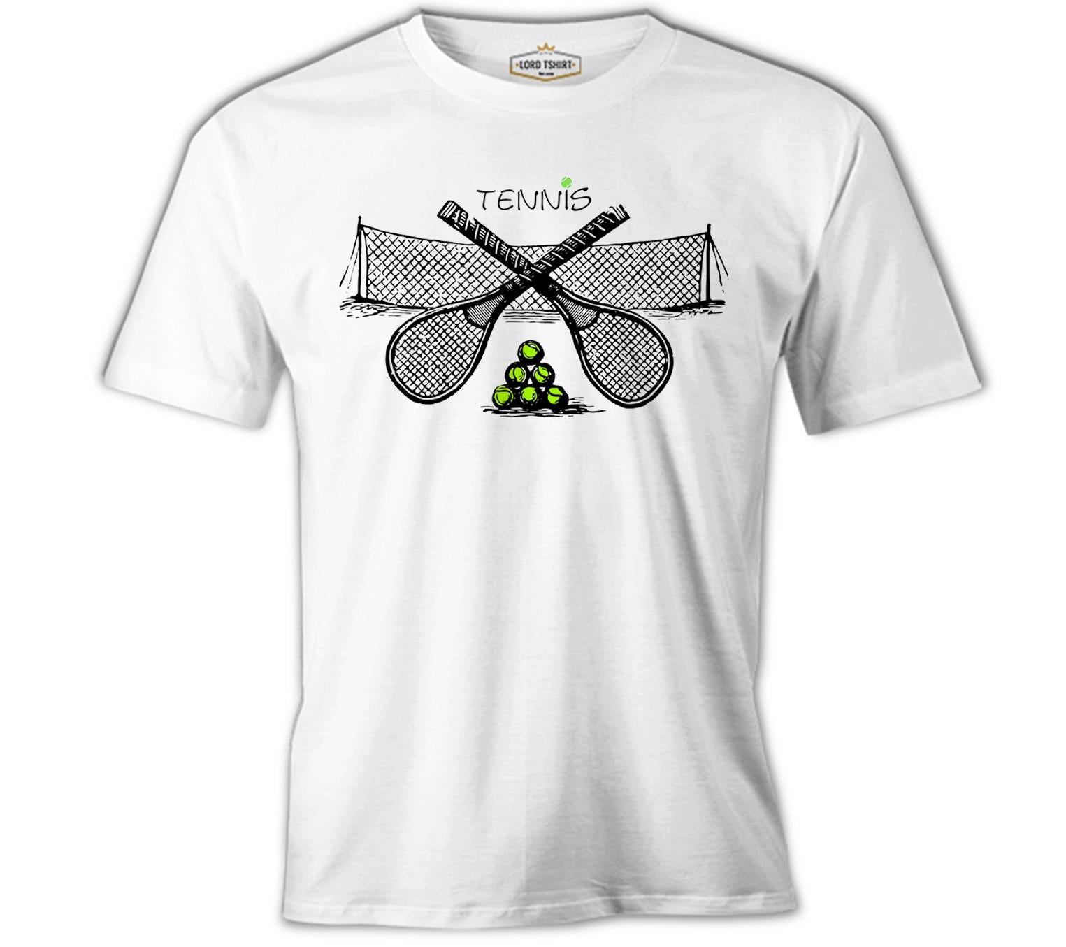 Tenis - In Courts Beyaz Erkek Tshirt