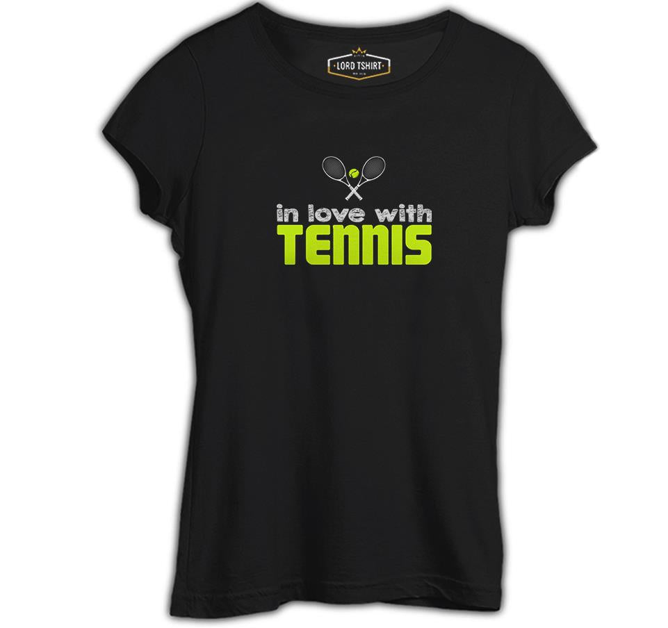 Tennis - In Love With Black Women's Tshirt