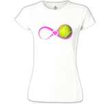 Tenis - Love Beyaz Kadın Tshirt
