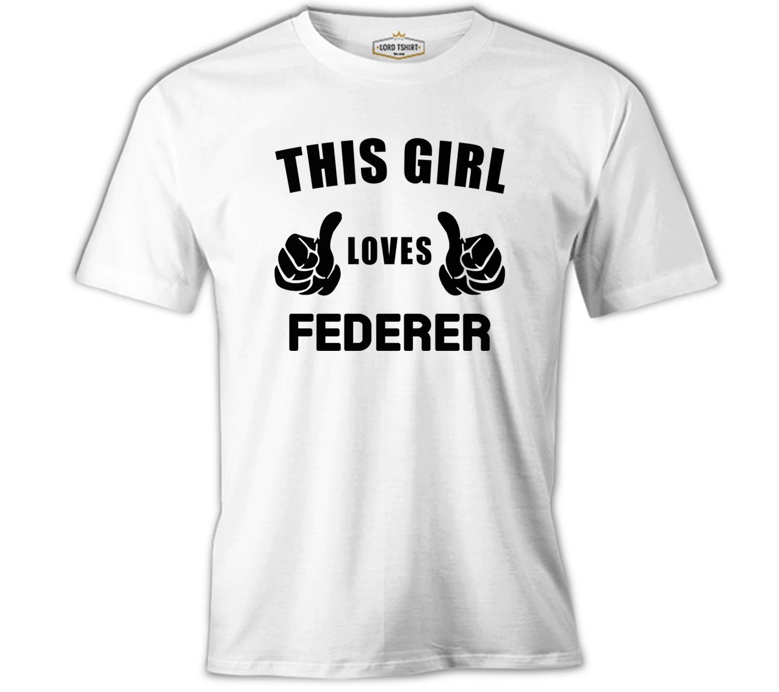 Tennis - Love Federer White Men's Tshirt