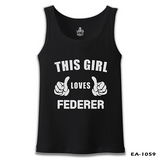 Tenis - Love Federer Siyah Erkek Atlet