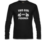 Tennis - Love Federer Black Men's Sweatshirt
