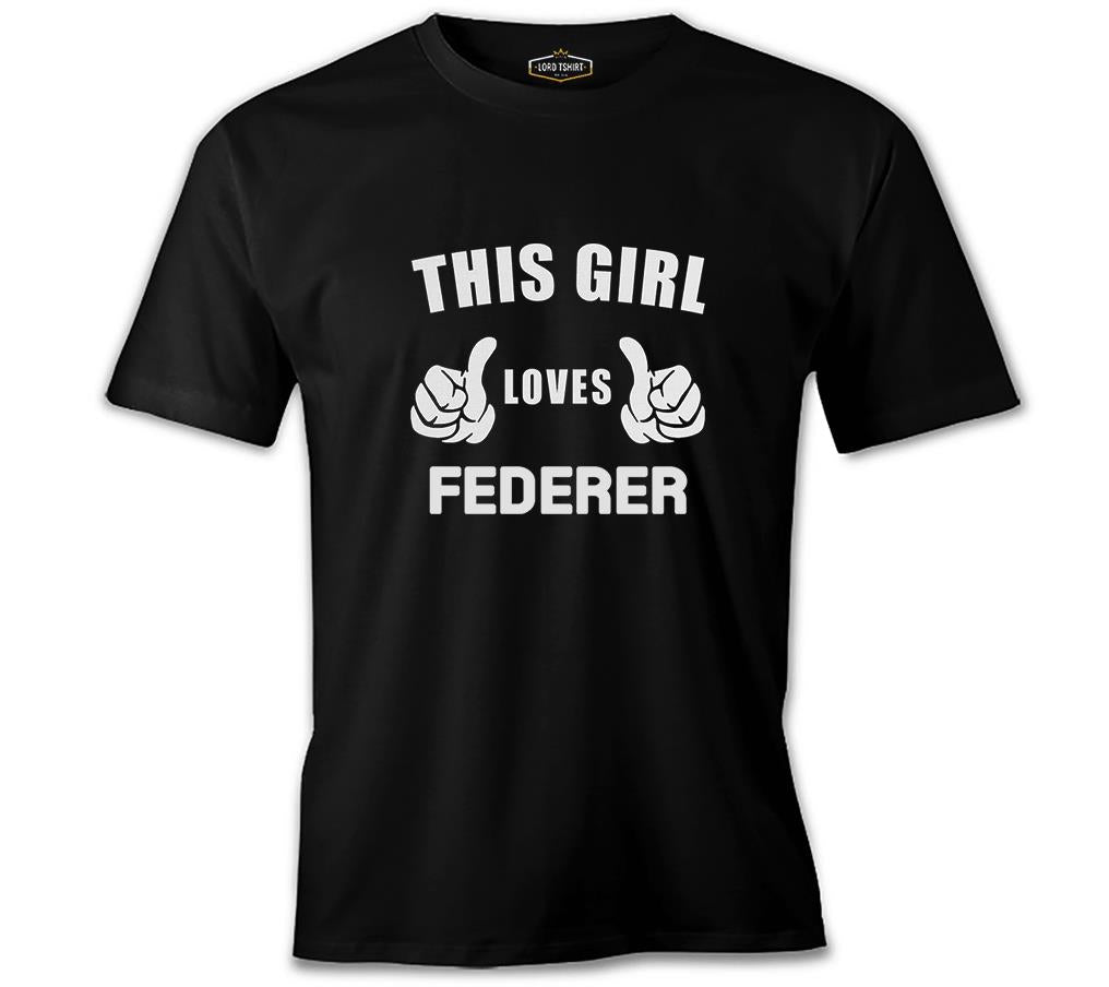 Tennis - Love Federer Black Men's Tshirt