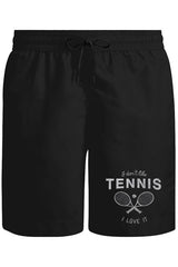 Tenis - Love It Unisex Siyah Şort