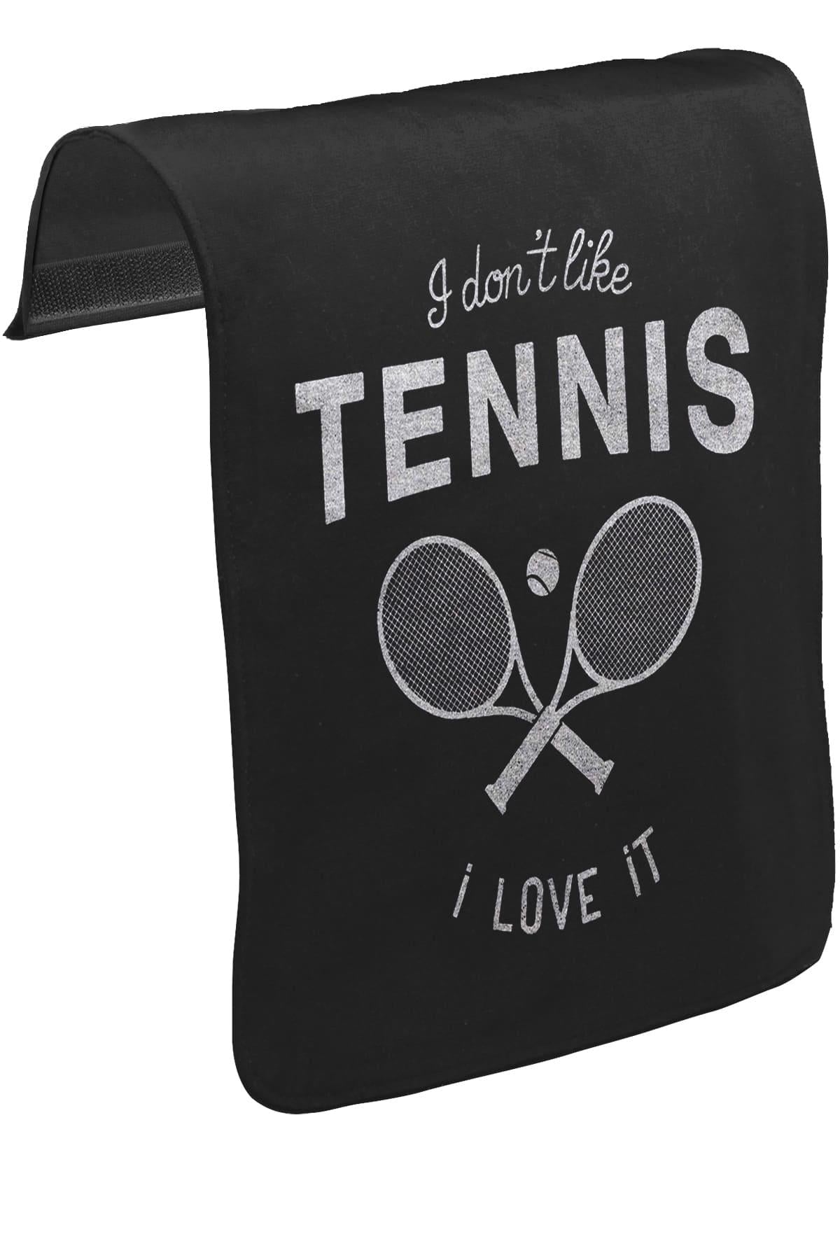Tenis - Love It Unisex Siyah Tak-Çıkar Postacı Çanta Kapağı CK-1055