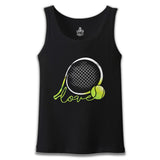 Tenis - Love the Ball Siyah Erkek Atlet