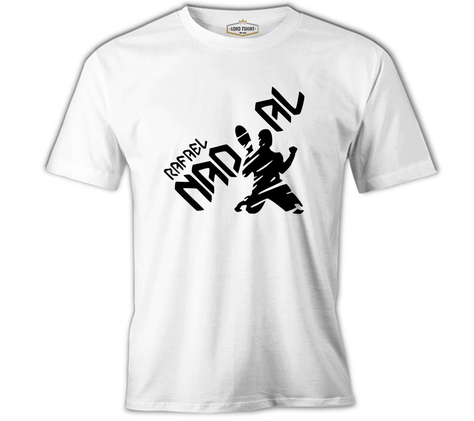 Tenis - Nadal Win Beyaz Erkek Tshirt